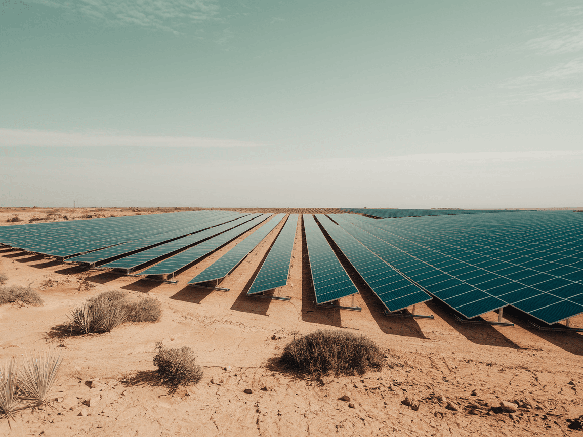 Solar panel installation, Iraq — Karbala 220 MWp